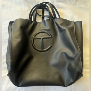 Telfar Black Large Shopping Bag
